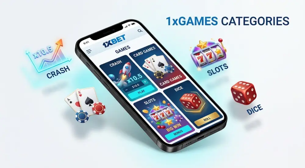 Game Categories in 1xGames