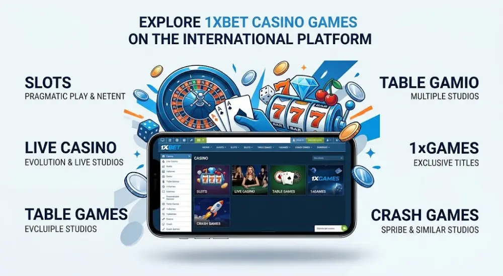 Casino Games Available on the International Platform